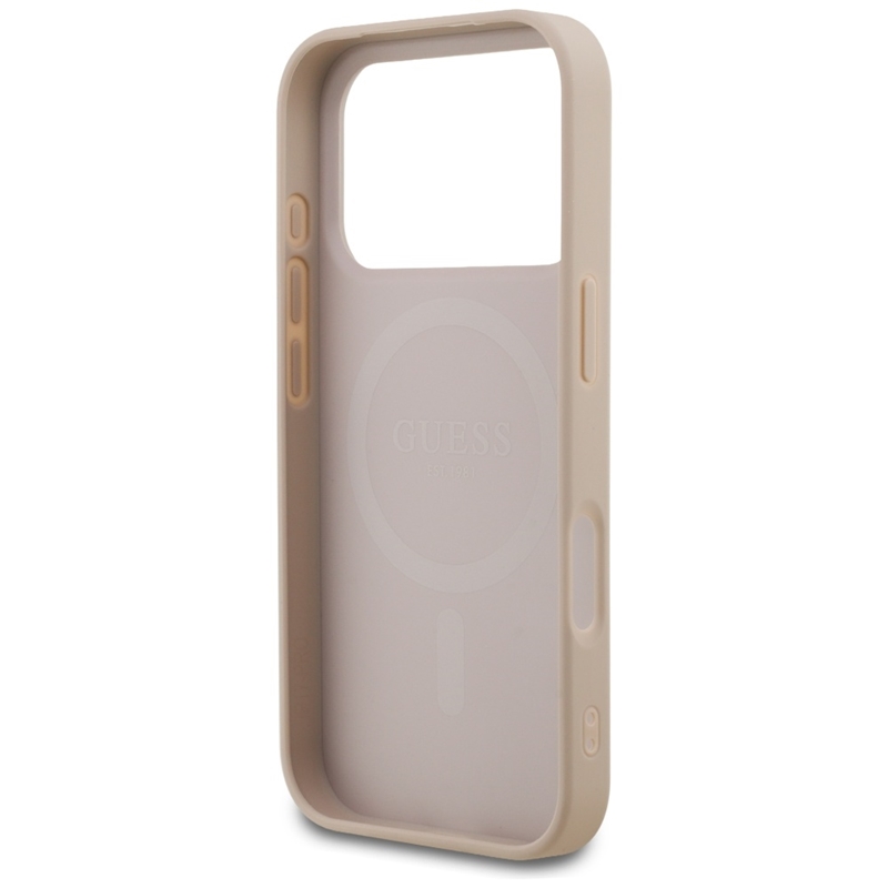 Guess 4G Small 4G and Classic MagSafe - Etui do iPhone 17 Pro (różowy)