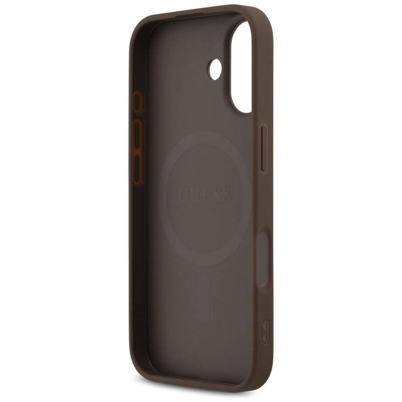 Guess 4G Printed Stripes MagSafe - Etui iPhone 17 (brązowy)