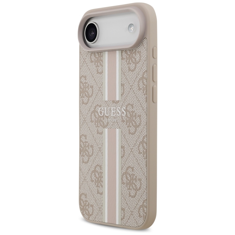 Guess 4G Printed Stripes MagSafe - Etui iPhone 17 Air (różowy)