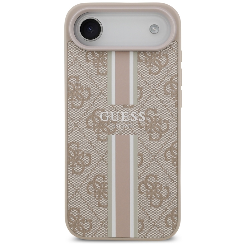 Guess 4G Printed Stripes MagSafe - Etui iPhone 17 Air (różowy)