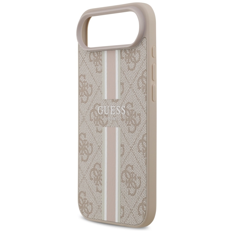 Guess 4G Printed Stripes MagSafe - Etui iPhone 17 Air (różowy)