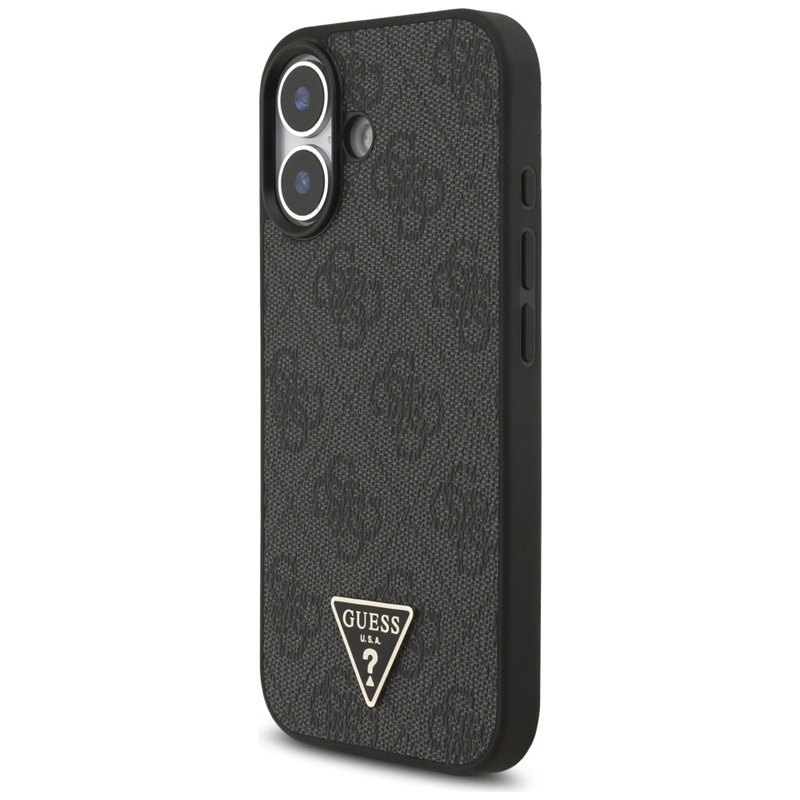 Guess 4G Strap Triangle Logo MagSafe - Etui do iPhone 17 (czarny)
