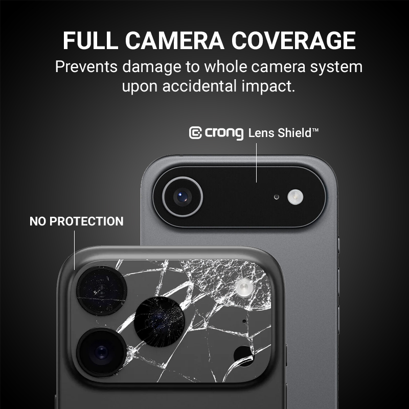 Crong Lens Shield - Szkło na aparat i obiektyw iPhone Air