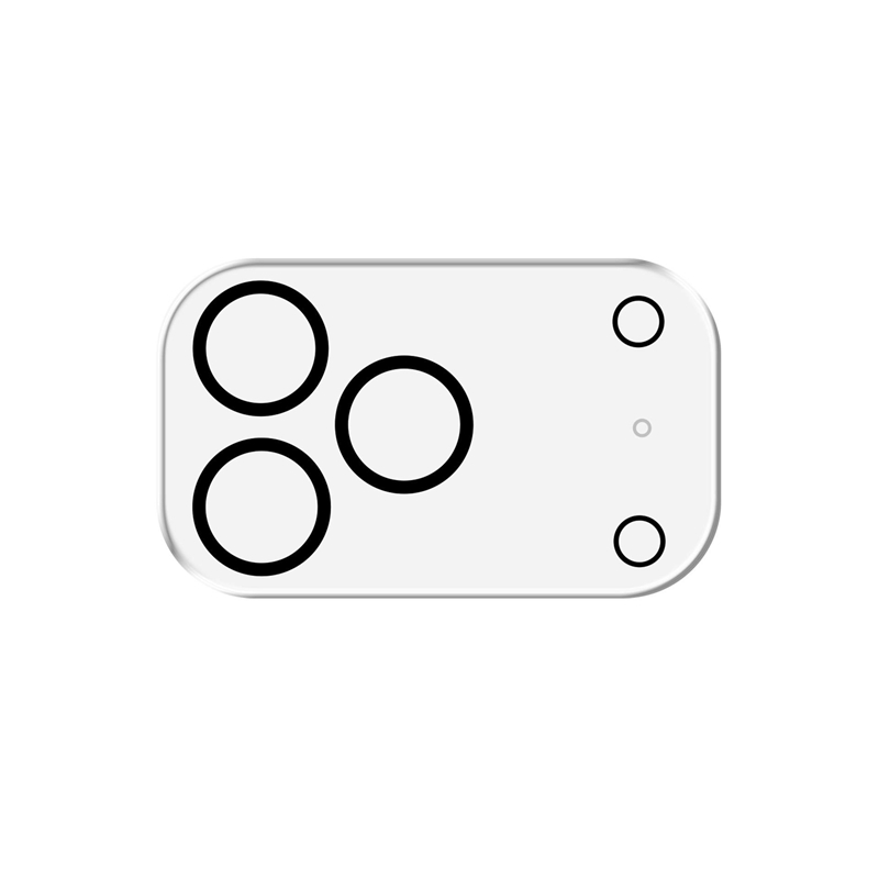 3mk Lens Pro Full Cover - Szkło na obiektyw aparatu iPhone 17 Pro Max