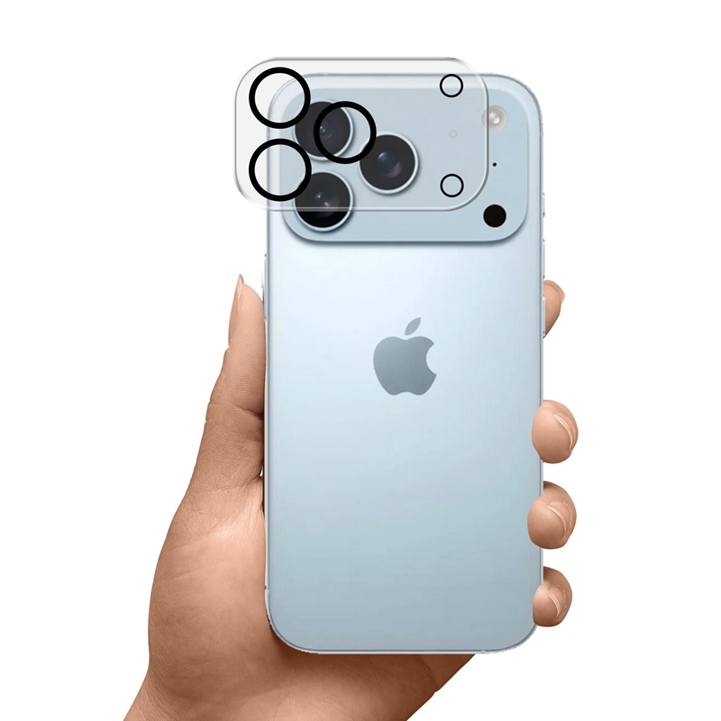 3mk Lens Pro Full Cover - Szkło na obiektyw aparatu iPhone 17 Pro Max