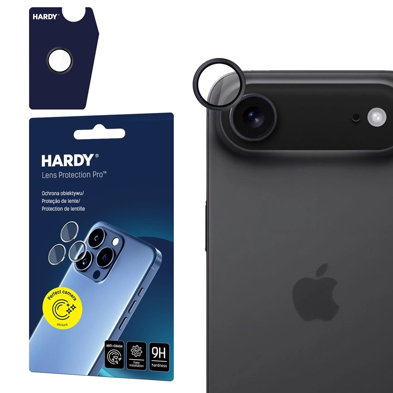 3mk HARDY Lens Protection Pro - Szkło na obiektyw aparatu iPhone 17 Air (Black)