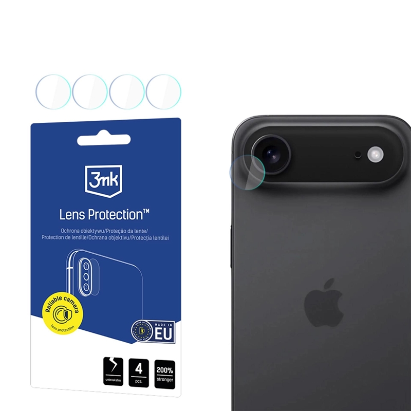 3mk Lens Protection - Szkło na obiektyw aparatu iPhone 17 Air (4 zestawy)