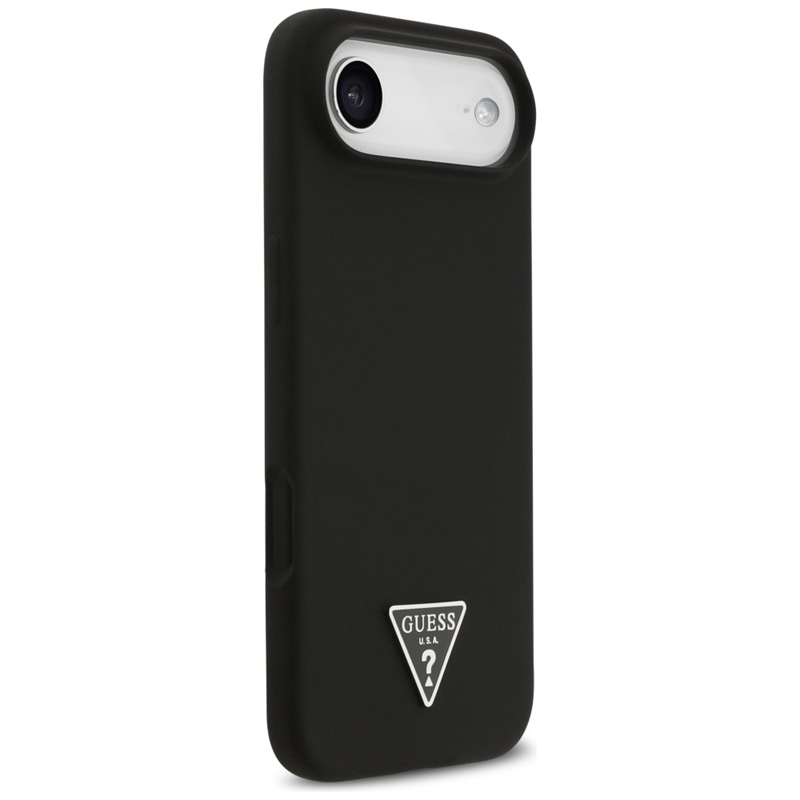 Guess Silicone Triangle Logo MagSafe - Etui iPhone 17 Air (czarny)