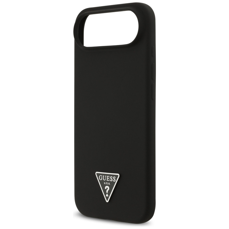 Guess Silicone Triangle Logo MagSafe - Etui iPhone 17 Air (czarny)