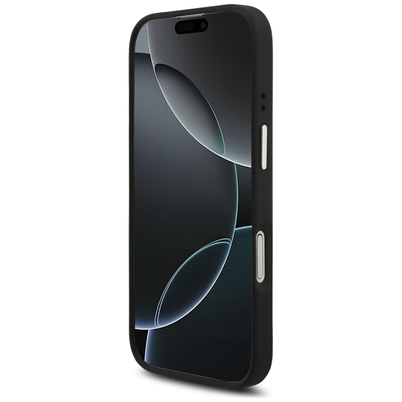 Guess Grained Big 4G Classic Logo - Etui iPhone 17 (czarny)