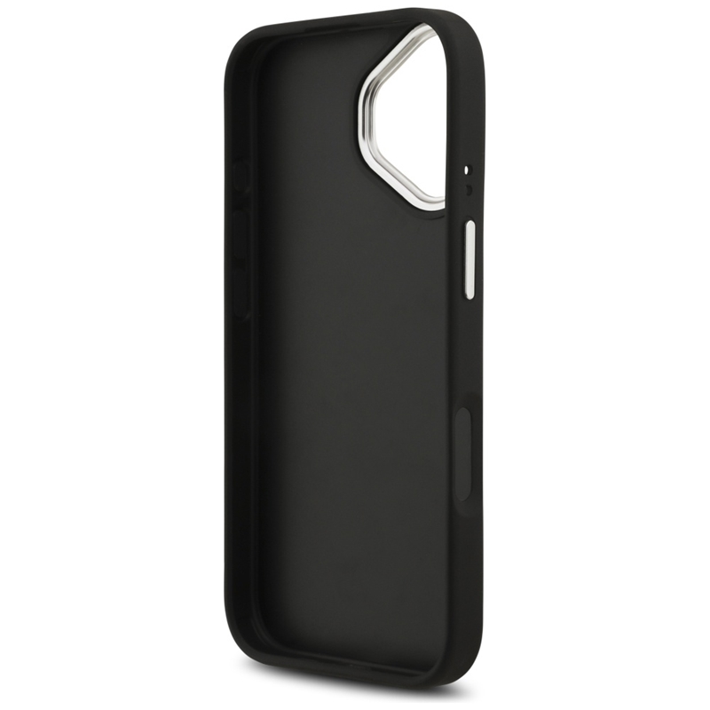 Guess Grained Big 4G Classic Logo - Etui iPhone 17 (czarny)