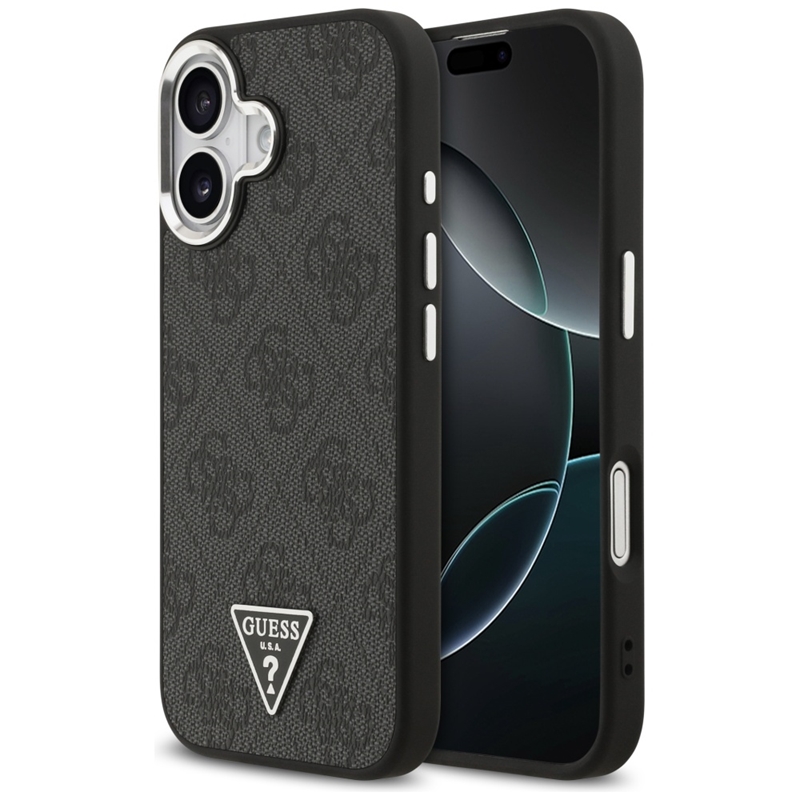 Guess 4G Triangle Logo MagSafe - Etui iPhone 17 (czarny)