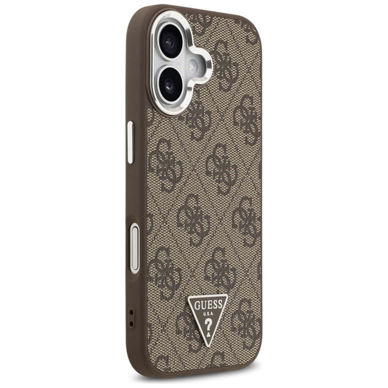 Guess 4G Triangle Logo MagSafe - Etui iPhone 17 (brązowy)