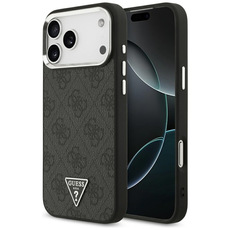 Guess 4G Triangle Logo MagSafe - Etui iPhone 17 Pro Max (czarny)