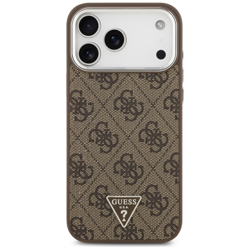 Guess 4G Triangle Logo MagSafe - Etui iPhone 17 Pro Max (brązowy)