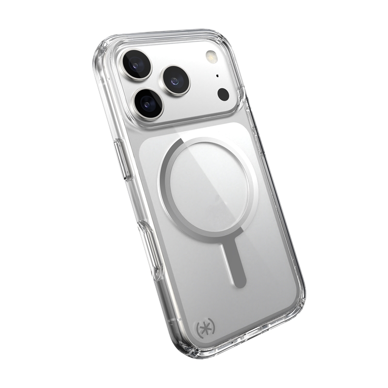 Speck Presidio Perfect Clear MagSafe - Etui iPhone 17 Pro (Clear / Silver)