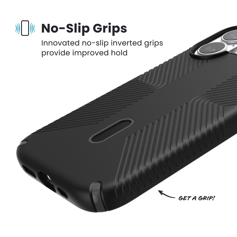 Speck Presidio2 Grip ClickLock & MagSafe - Etui iPhone 17 (Black / Slate Grey / White)