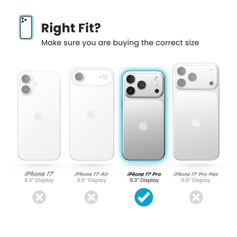 Speck Presidio2 Grip ClickLock & MagSafe - Etui iPhone 17 Pro (Black / Slate Grey / White)