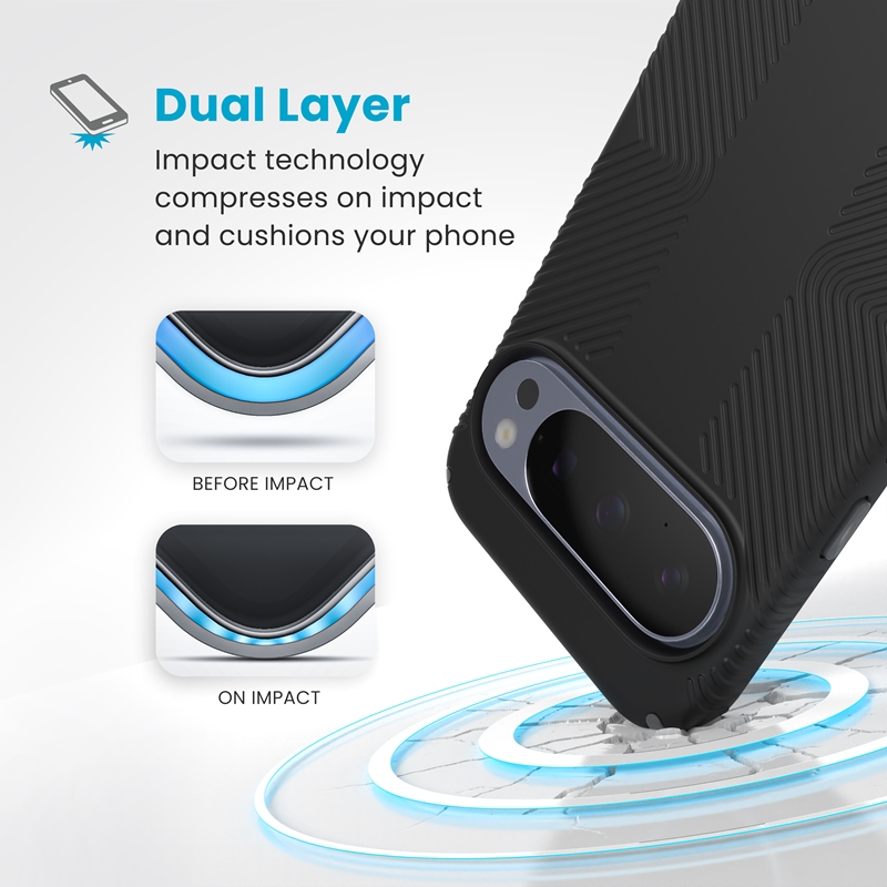 Speck Presidio2 Grip Magnet - Etui Google Pixel 10 Pro XL (Black/Slate Grey)
