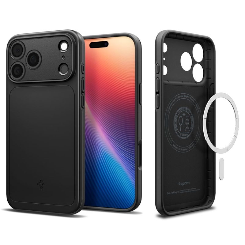 Spigen Thin Fit Mag MagSafe - Etui do iPhone 17 Pro Max (Black)