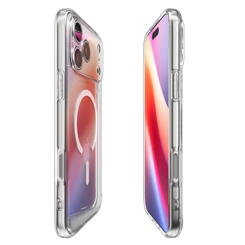 Spigen Ultra Hybrid Mag MagSafe - Etui do iPhone 17 Pro Max (Clear/White)