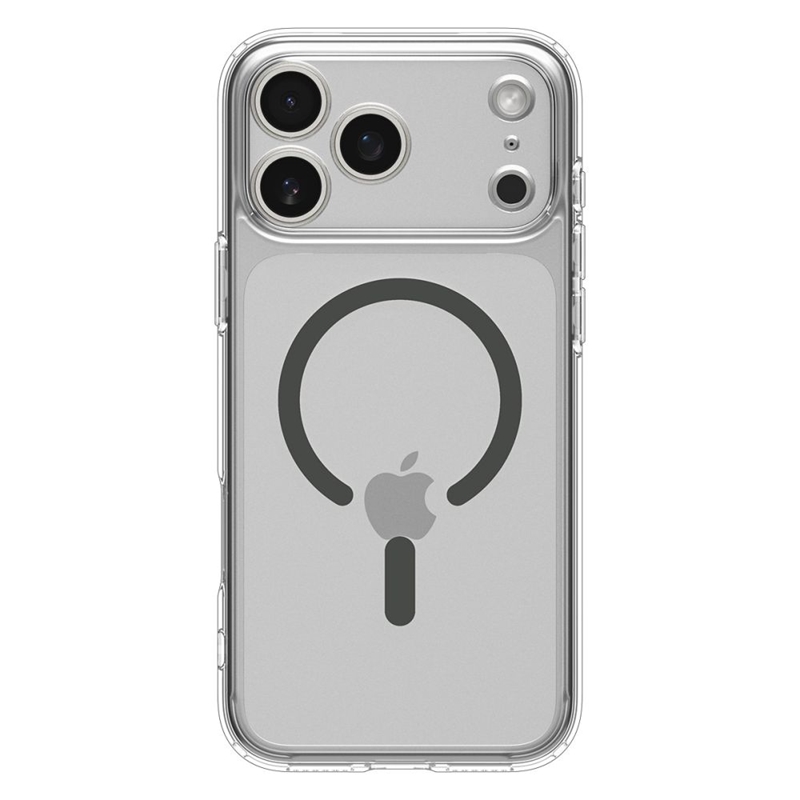 Spigen Ultra Hybrid Mag MagSafe - Etui do iPhone 17 Pro (Clear/Graphite)