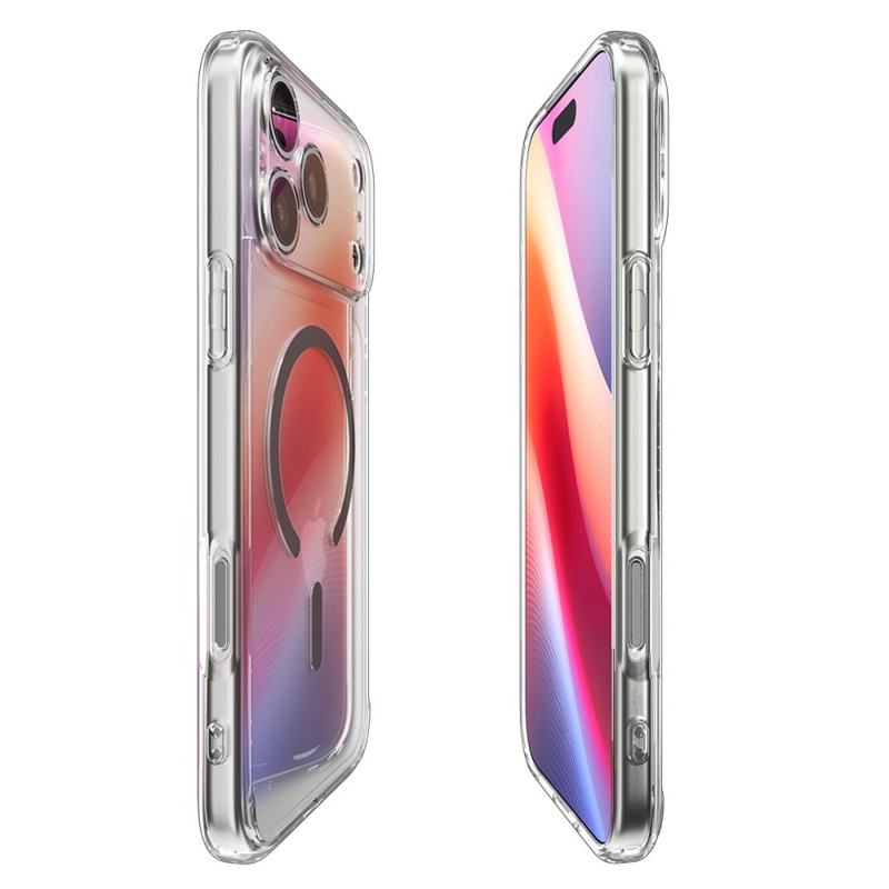 Spigen Ultra Hybrid Mag MagSafe - Etui do iPhone 17 Pro (Clear/Graphite)