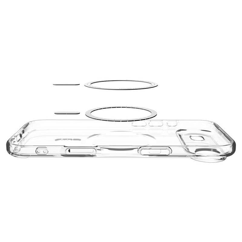 Spigen Ultra Hybrid Mag MagSafe - Etui do iPhone Air (Clear/Gold)