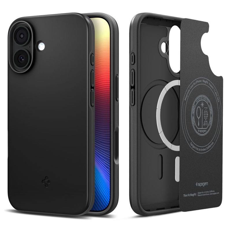 Spigen Thin Fit Mag MagSafe - Etui do iPhone 17 (Black)