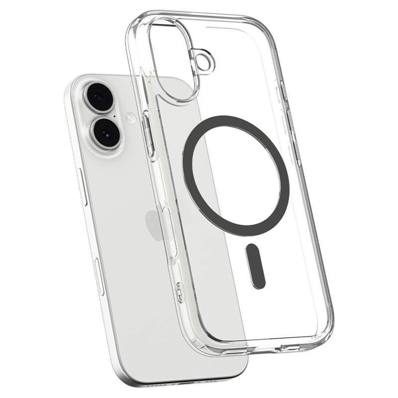 Spigen Ultra Hybrid Mag MagSafe - Etui do iPhone 17 (Clear/Graphite)