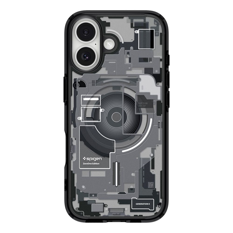 Spigen Ultra Hybrid Mag MagSafe - Etui do iPhone 17 (Zero One Black)