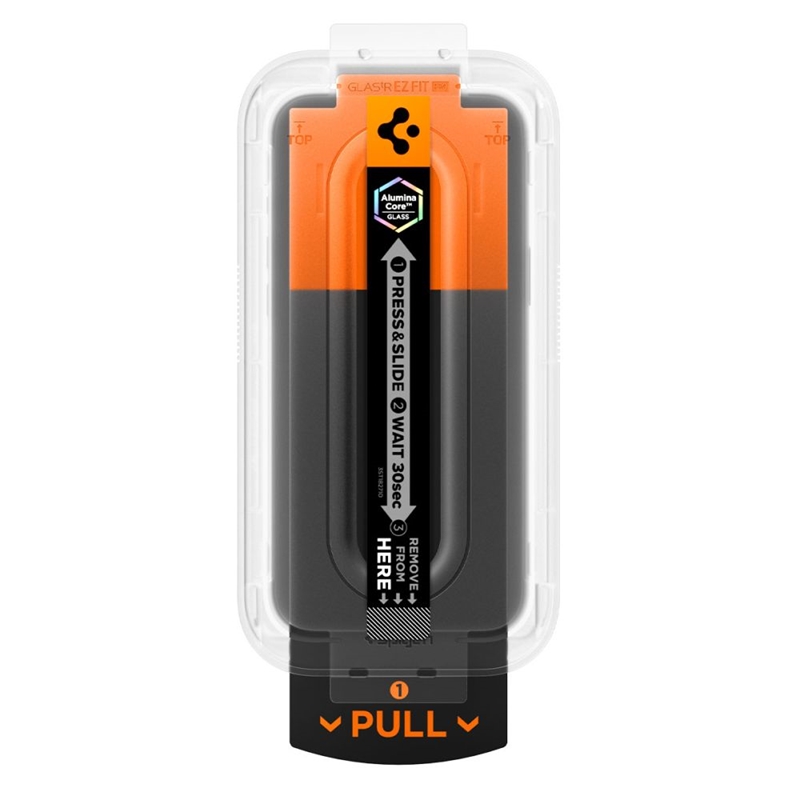Spigen GLAS.TR EZ Fit Pro - Szkło hartowane do iPhone 17 / 17 Pro / 16 Pro