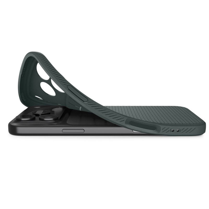 Spigen Liquid Air - Etui do iPhone 17 Pro (Abyss Green)