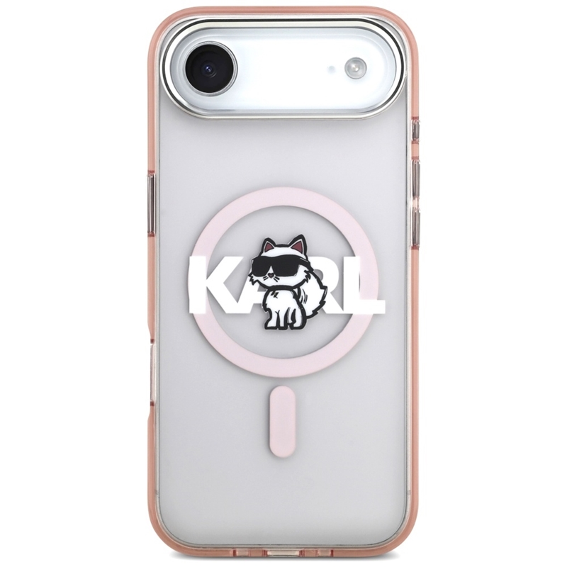 Karl Lagerfeld IML Choupette Sketch Logo MagSafe - Etui iPhone Air (różowy)