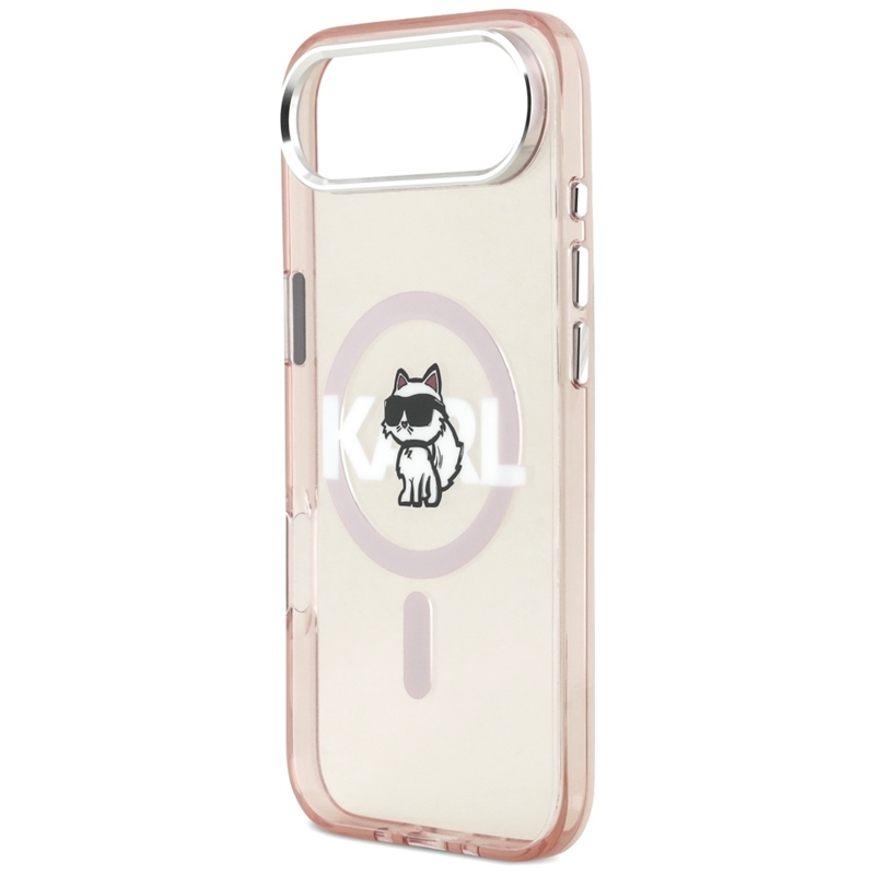 Karl Lagerfeld IML Choupette Sketch Logo MagSafe - Etui iPhone Air (różowy)