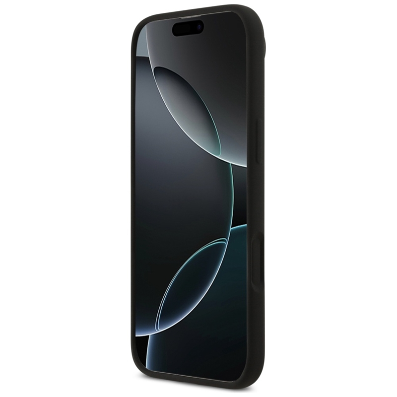 Karl Lagerfeld Silicone Karl & Choupette Ring MagSafe - Etui iPhone Air (czarny)