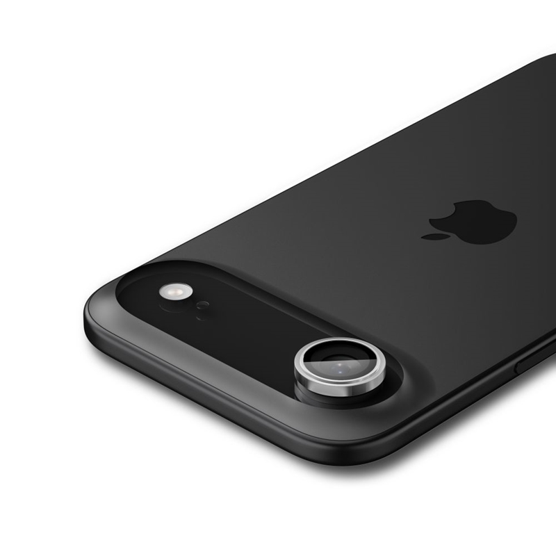 Spigen Optik Pro GLAS.TR EZ Fit Camera Protector 2-Pack - Szkło ochronne na obiektyw do iPhone Air (2 szt) (Silver)