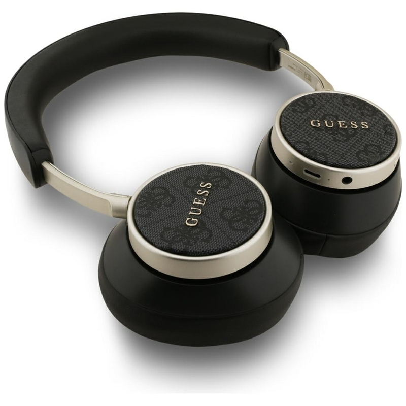 Guess 4G Classic Logo - Bezprzewodowe słuchawki nauszne Bluetooth (czarny)