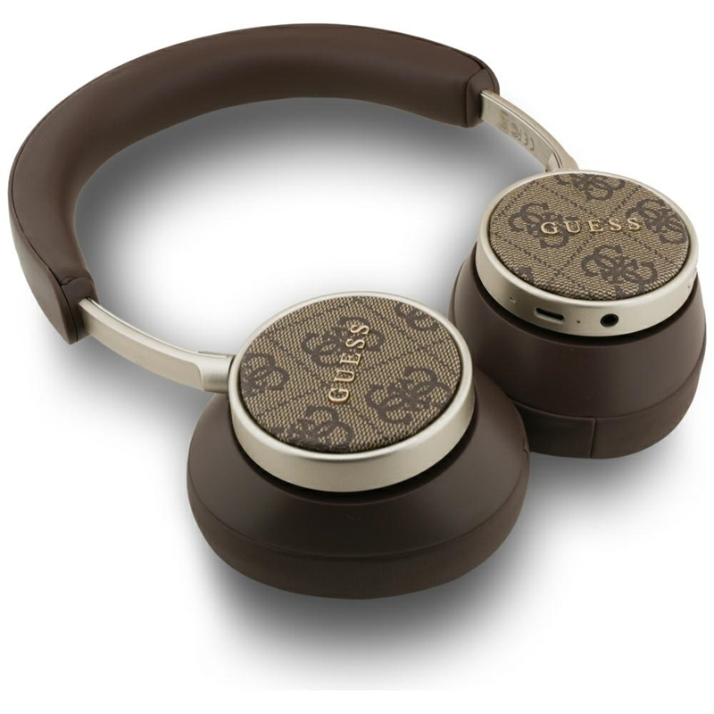 Guess 4G Classic Logo - Bezprzewodowe słuchawki nauszne Bluetooth (brązowy)