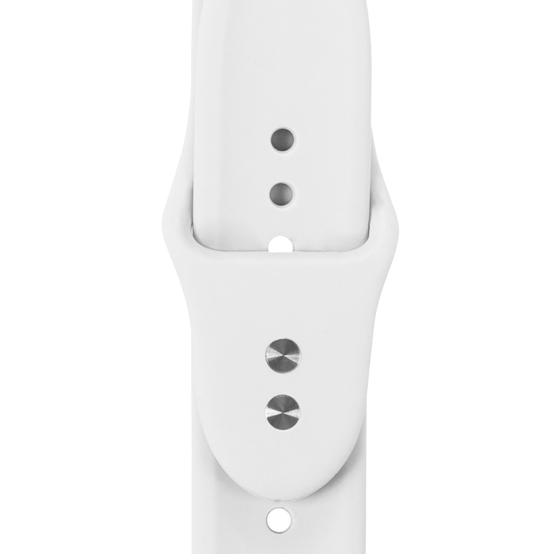 Crong Liquid - Pasek do Apple Watch 38/40/41/42 mm (biały)