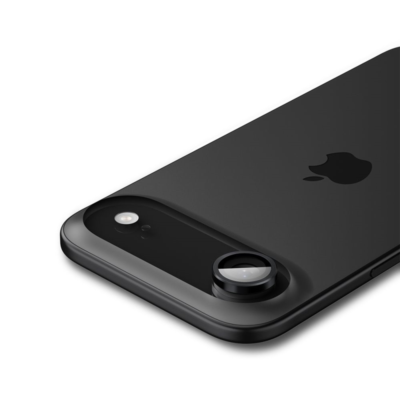 Spigen Optik Pro GLAS.TR EZ Fit Camera Protector 2-Pack - Szkło ochronne na obiektyw do iPhone Air (2 szt) (Czarny)