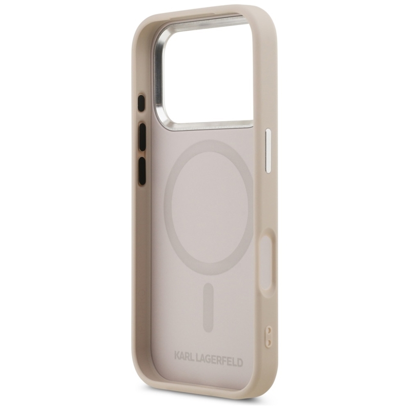 Karl Lagerfeld Karl & Choupette Pins MagSafe - Etui iPhone 17 Pro (różowy)