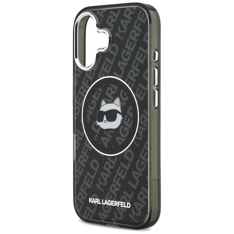 Karl Lagerfeld IML Choupette Head Logo MagSafe - Etui iPhone 17 (czarny)