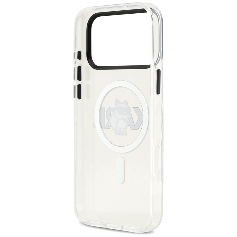 Karl Lagerfeld IML Choupette Sketch Logo MagSafe - Etui iPhone 17 Pro (przezroczysty)
