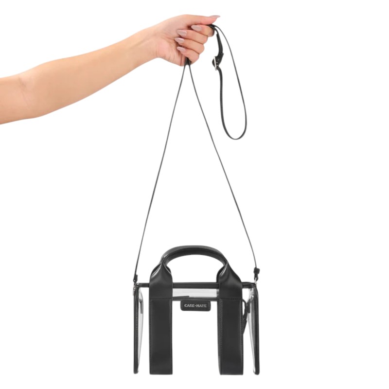 Case-Mate Micro Tote Bag - Wodoodporna torba na ramię (Midnight Black/Clear)