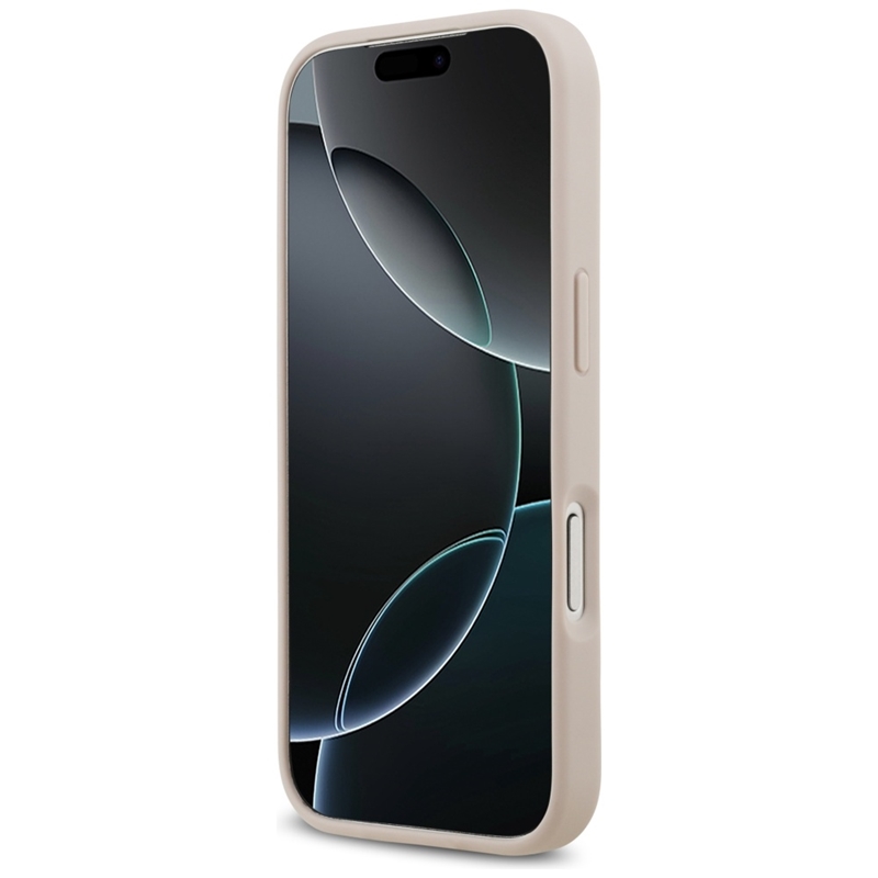 Guess 4G Circle Classic Logo MagSafe - Etui iPhone 17 Pro (różowy)