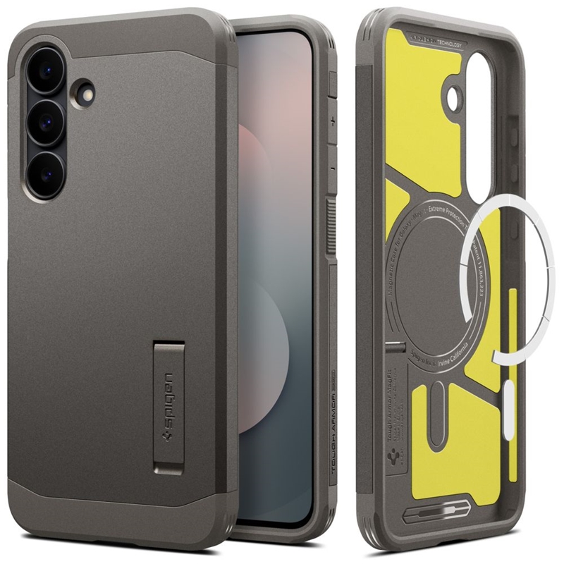 Spigen Tough Armor MagSafe - Etui do Samsung Galaxy S25 FE (Gunmetal)