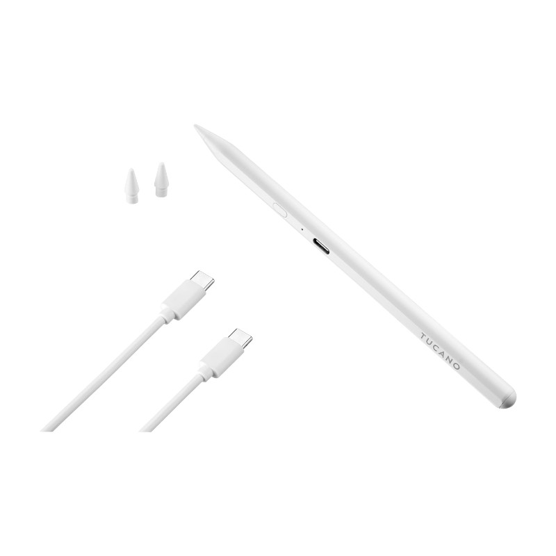 Tucano Pencil 3 Magnetic iPad Stylus Pen - Rysik do iPada (Biały)
