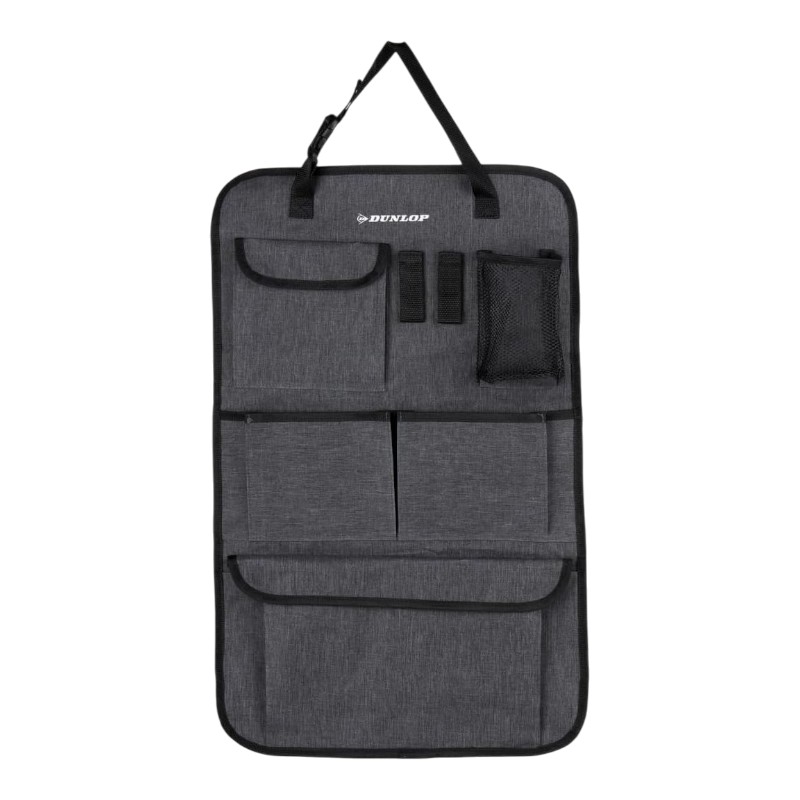 Dunlop - Organizer na tylne siedzenie samochodu 65x41 cm (Szary)