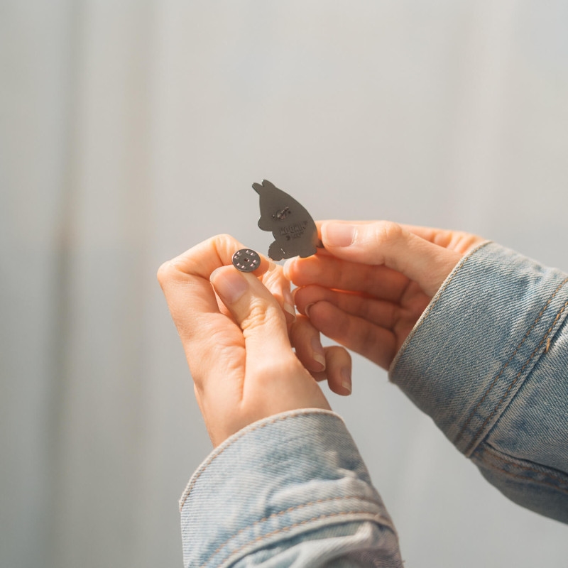 Muminki - Zestaw 4 przypinek do ubrań lub plecaka